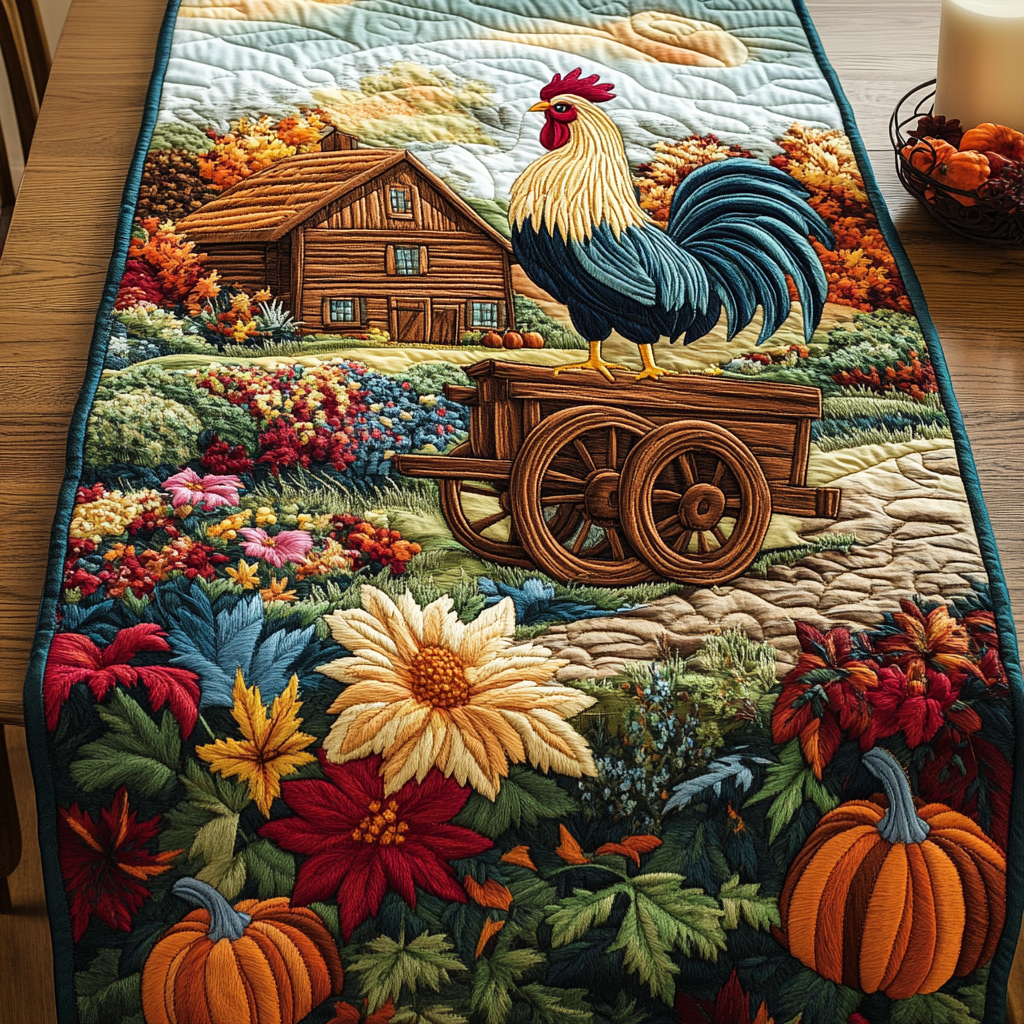 Rustic Charm Quilted Table Runner NCU0NVH405