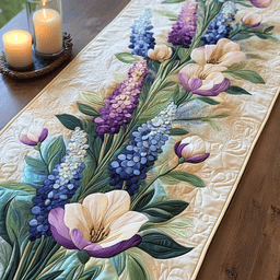 Delicate Blossom Quilted Table Runner NCU0NVH374