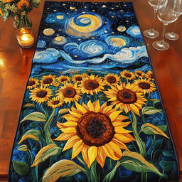 Mystic Flora Quilted Table Runner NCU0NVH047