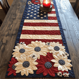 Starred Beauty Quilted Table Runner NCU0NVH246