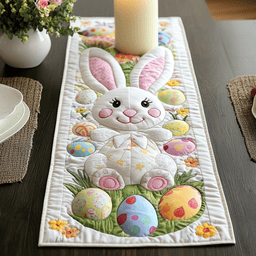 Bunny Meadow Quilted Table Runner NCU0NVH159