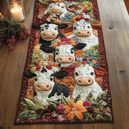 Cow Charm Quilted Table Runner NCU0NVH171