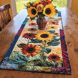 Sunny Fields Charm Quilted Table Runner NCU0PTT238