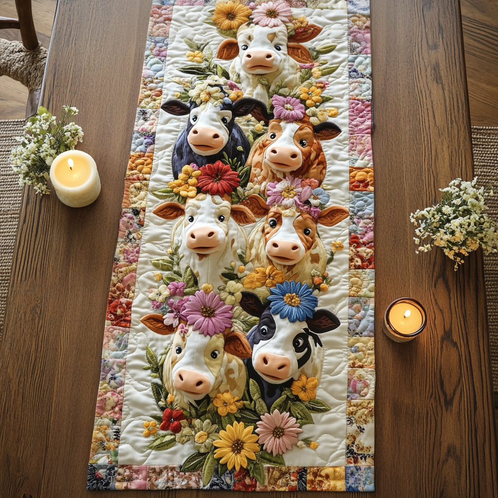 Farm Fresh Quilted Table Runner NCU0NVH175