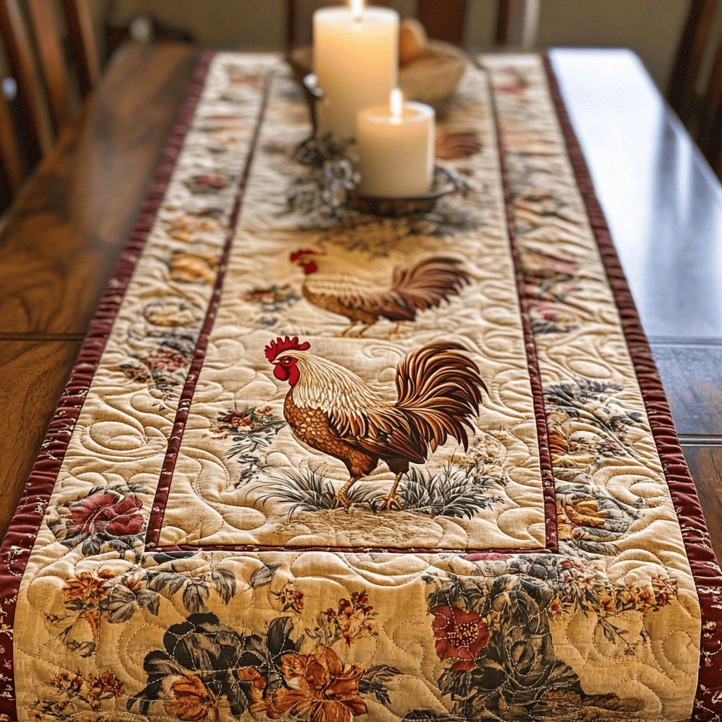 Rustic Charm Quilted Table Runner NCU0NVH123