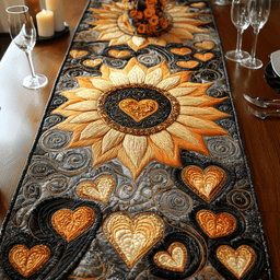 Verdant Elegance Quilted Table Runner NCU0NVH050