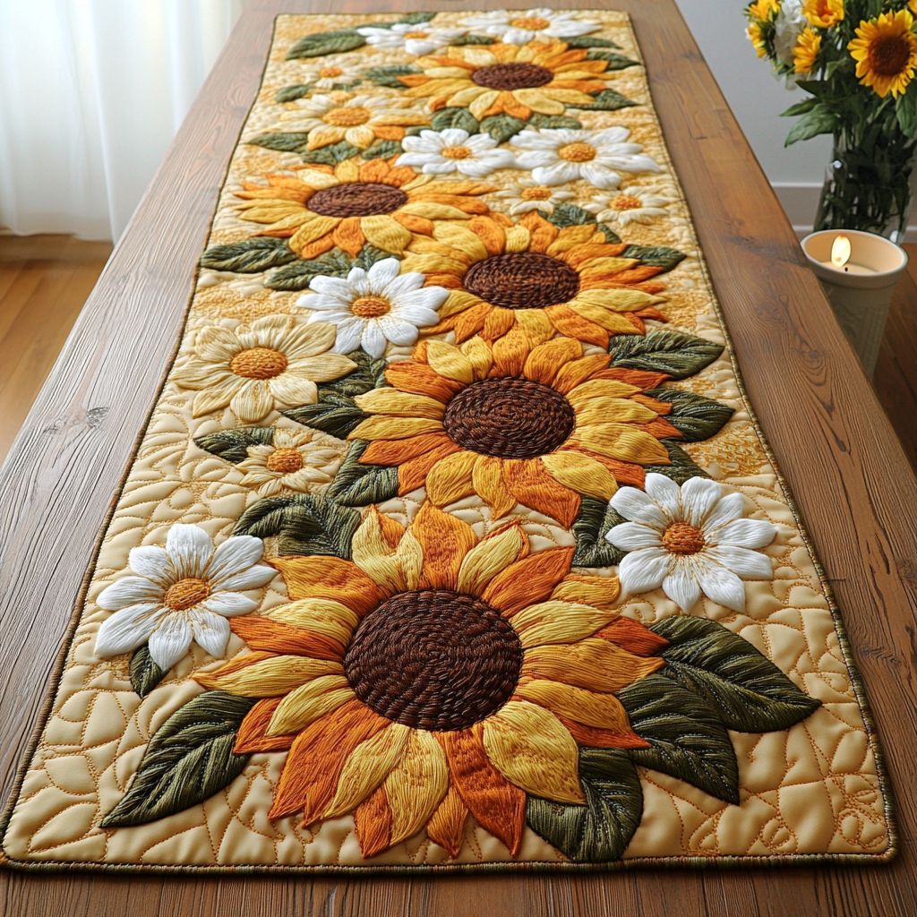 Autumn Beauty Quilted Table Runner NCU0NVH306