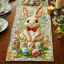 Bunny Bliss Quilted Table Runner NCU0NVH155
