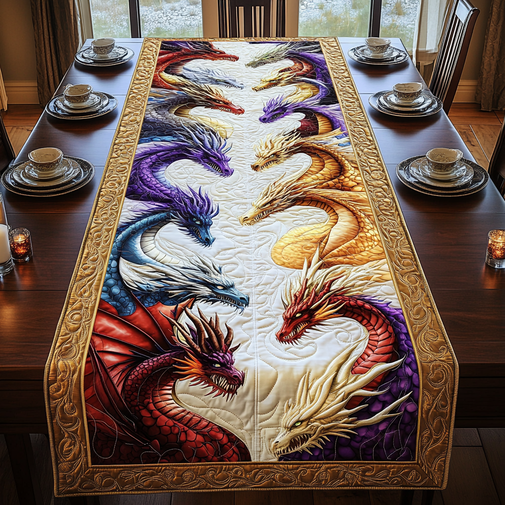 House Of Fire Quilted Table Runner NCU0DV928