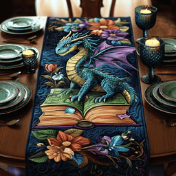 Book Guardian Quilted Table Runner NCU0DV930