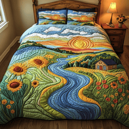 Cozy Cottage 3-Piece Quilted Bedding Set NCU0NVH342