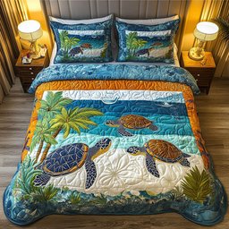 Tropical Breeze 3-Piece Quilted Bedding Set NCU0NNT342