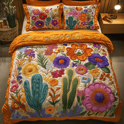 Garden Glow 3-Piece Quilted Bedding Set NCU0NVH261