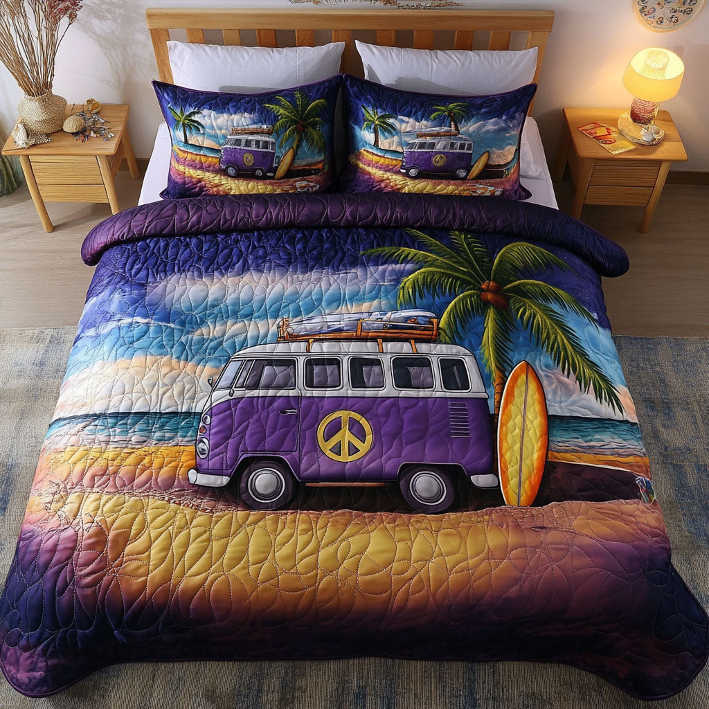 Surfer Paradise 3-Piece Quilted Bedding Set NCU0NNT347
