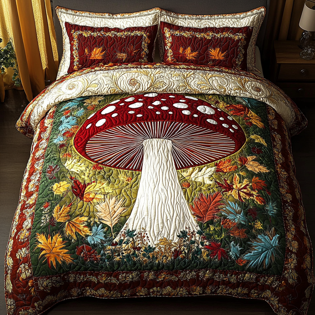Fairy Haven 3-Piece Quilted Bedding Set NCU0NVH106