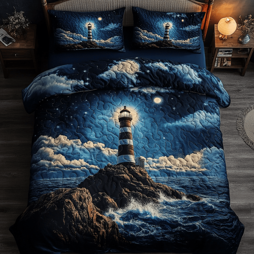 Harbor Glow 3-Piece Quilted Bedding Set NCU0DDK214