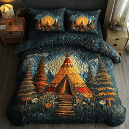 Teepee Dream 3-Piece Quilted Bedding Set NCU0PVL088