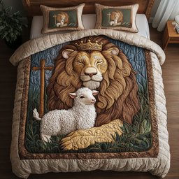 Royal Guardian 3-Piece Quilted Bedding Set NCU0NNT312