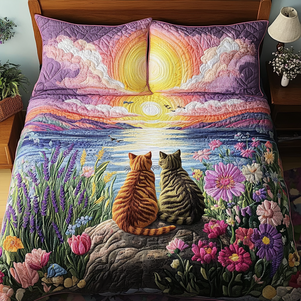 Twilight Friends 3-Piece Quilted Bedding Set NCU0NVH210