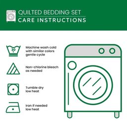 Golden Sunrise Hills 3-Piece Quilted Bedding Set NCU0NNT303