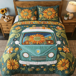 Nature Vibes 3-Piece Quilted Bedding Set NCU0PVL103