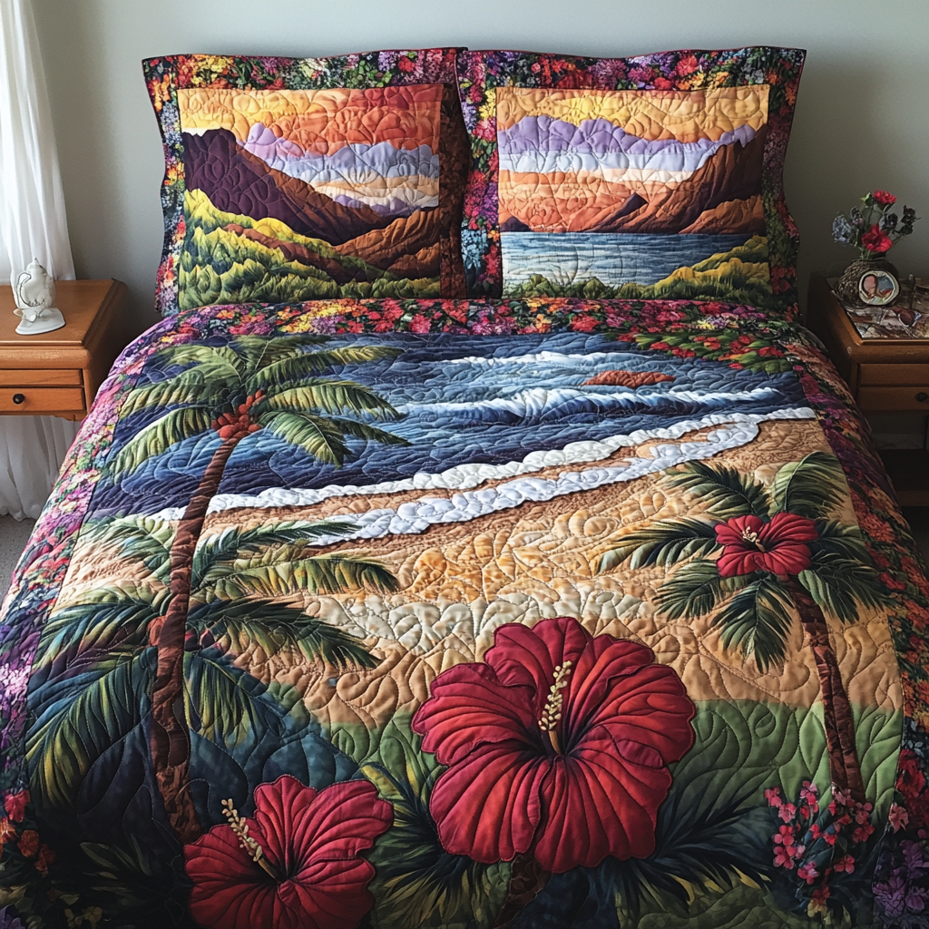Ocean Whisper Quilted Bedding Set NCU0DV186