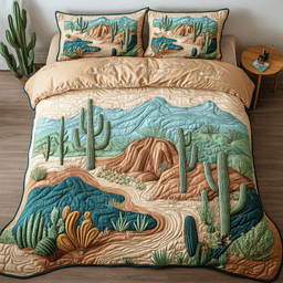 Desert Glow 3-Piece Quilted Bedding Set NCU0NVH167