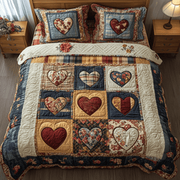 Patch Passion 3-Piece Quilted Bedding Set NCU0NVH149