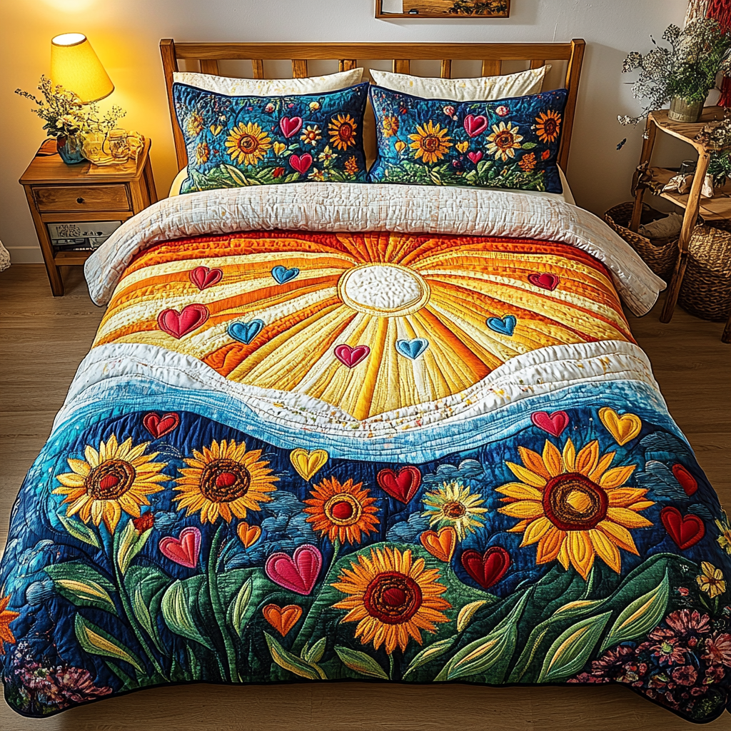 Garden Hills 3-Piece Quilted Bedding Set NCU0PVL112