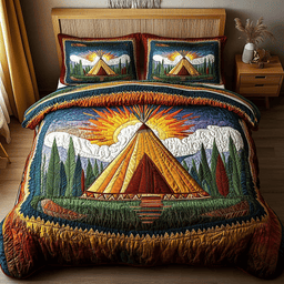 Tribal Escape 3-Piece Quilted Bedding Set NCU0PVL090