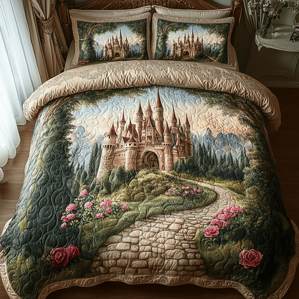 Twilight Tranquility Quilted Bedding Set NCU0DV161