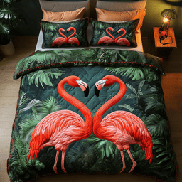 Serene Feather 3-Piece Quilted Bedding Set NCU0DDK186