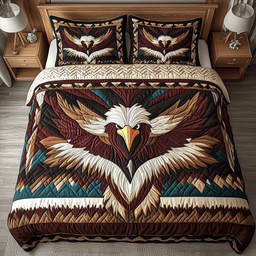 Tribal Majesty 3-Piece Quilted Bedding Set NCU0NVH080