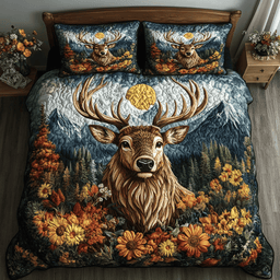Woodland Charm 3-Piece Quilted Bedding Set NCU0PVL064