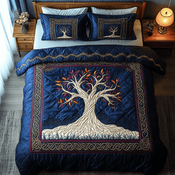 Ancient Wisdom 3-Piece Quilted Bedding Set NCU0DDK164