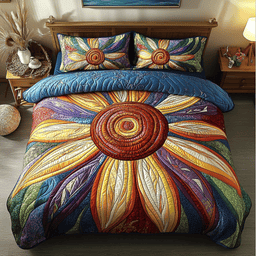 Radiant Bloom 3-Piece Quilted Bedding Set NCU0PVL027
