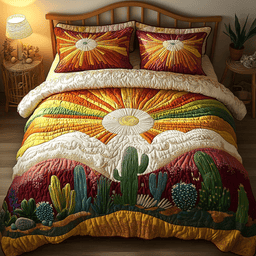 Desert Bloom Quilted Bedding Set NCU0DV145