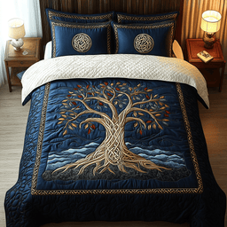 Flourishing Spirit 3-Piece Quilted Bedding Set NCU0DDK163