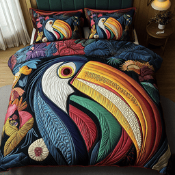 Vibrant Perch 3-Piece Quilted Bedding Set NCU0NVH073