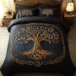 Timeless Growth 3-Piece Quilted Bedding Set NCU0DDK166