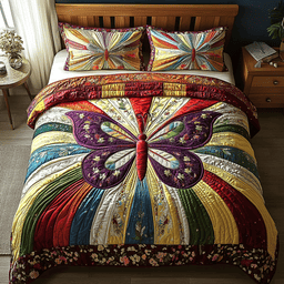 Dancing Wings Quilted Bedding Set NCU0DV115