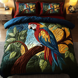 Vibrant Plume 3-Piece Quilted Bedding Set NCU0DDK151