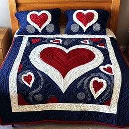 Heartfelt Harmony 3-Piece Quilted Bedding Set NCU0PTT180