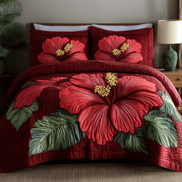 Petal Harmony 3-Piece Quilted Bedding Set NCU0NVH427