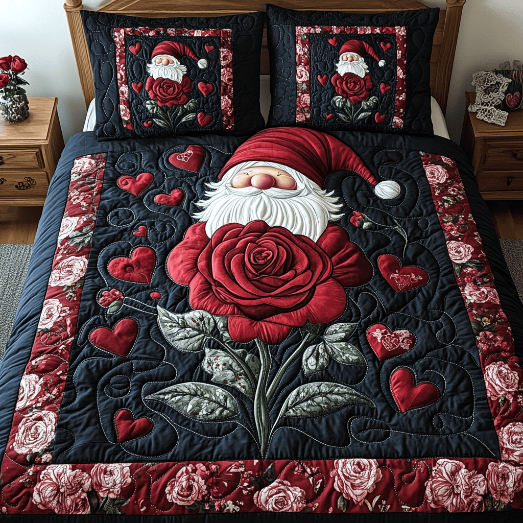 Valentine Bliss 3-Piece Quilted Bedding Set NCU0TL2319