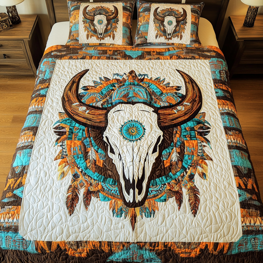 Rustic Soul 3-Piece Quilted Bedding Set NCU0NVH013