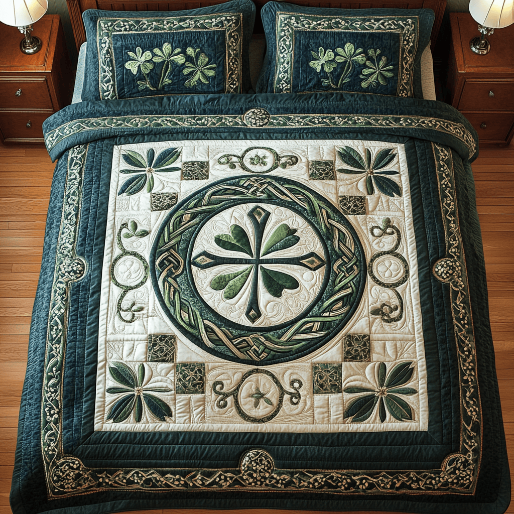 Irish Heritage 3-Piece Quilted Bedding Set NCU0TL2029