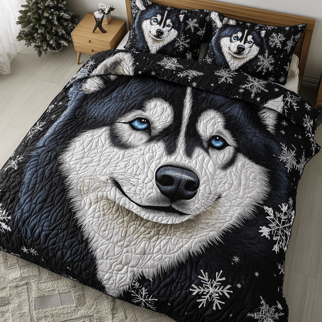 Frost Friend 3-Piece Quilted Bedding Set NCU0PVL315