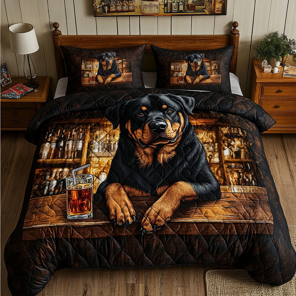 Bar Buddy 3-Piece Quilted Bedding Set NCU0NNT636