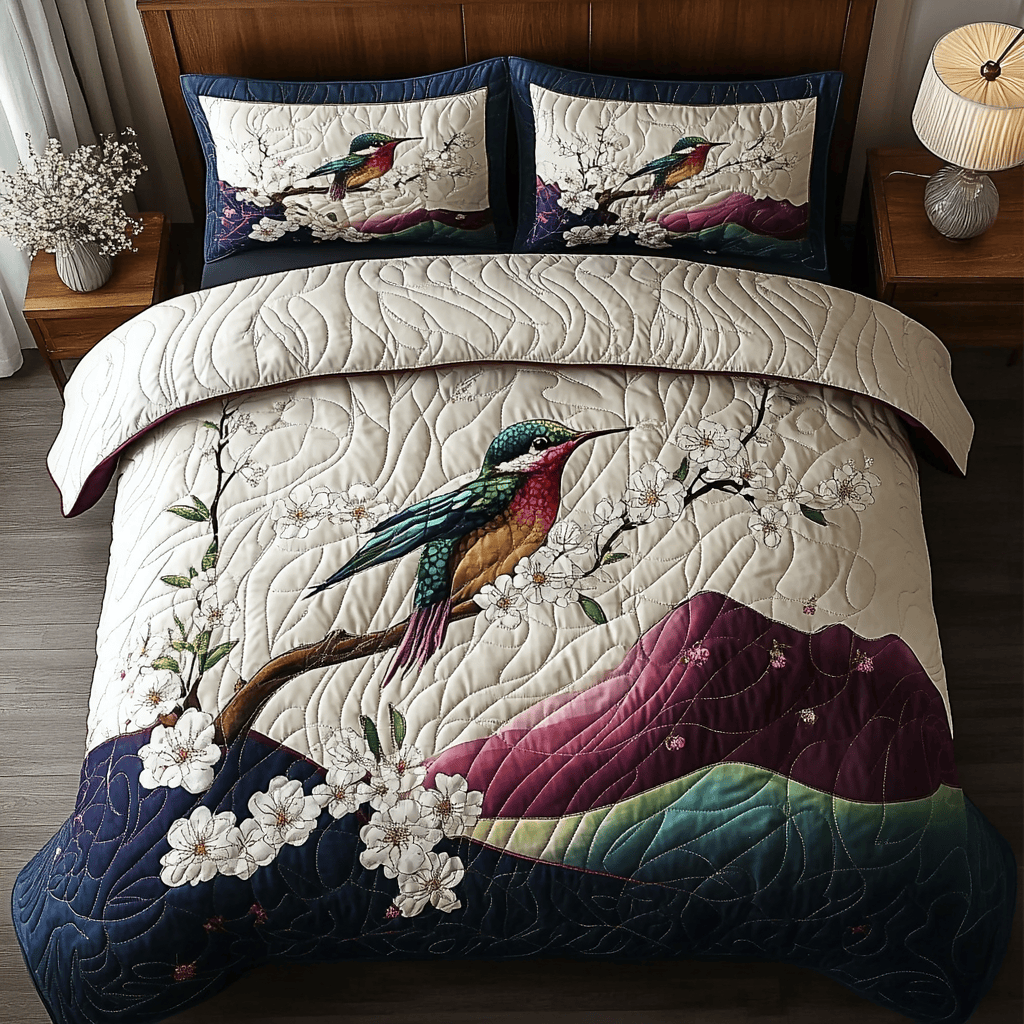 Wings of Joy 3-Piece Quilted Bedding Set NCU0DV422